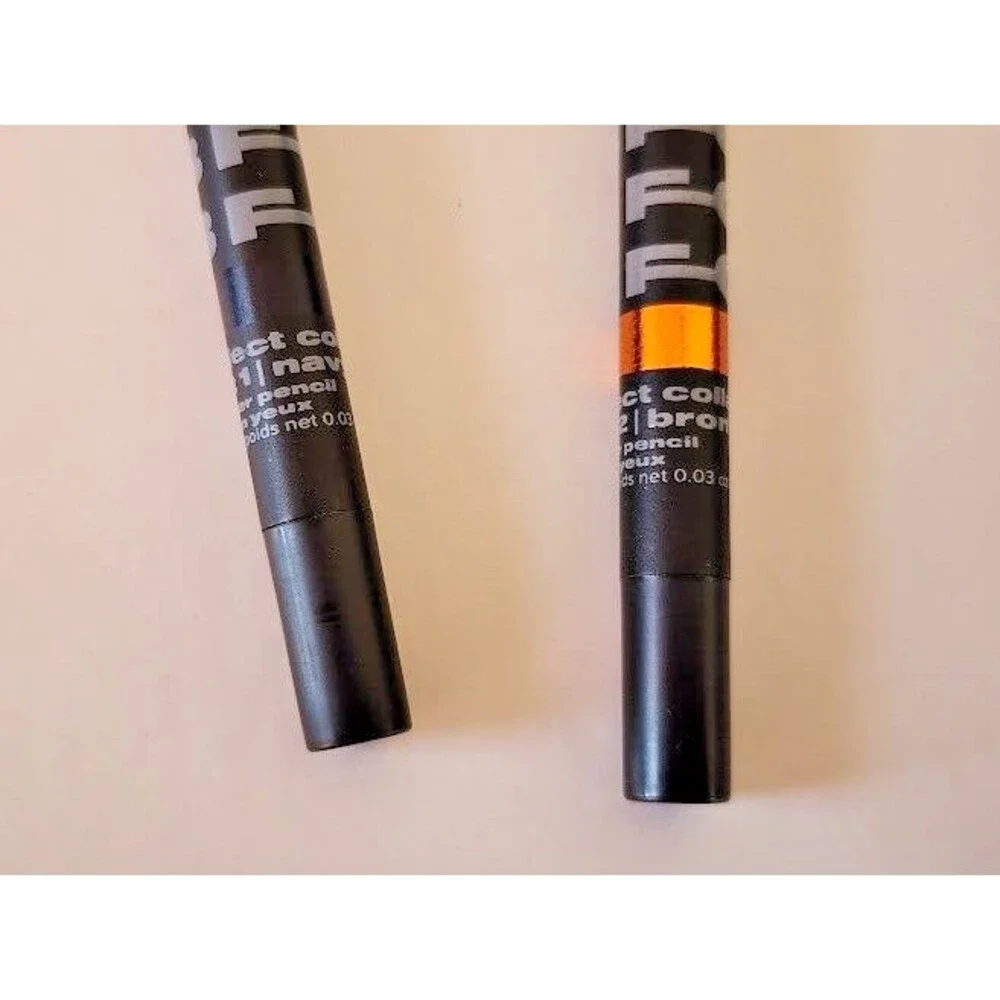 BFC Beauty For Certain perfect collab eyeliner duo navy & bronze pencil set BNIB